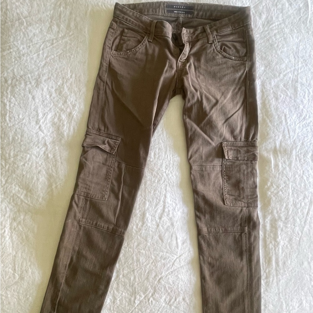 Women's Hudson Brown Cargo Jeans